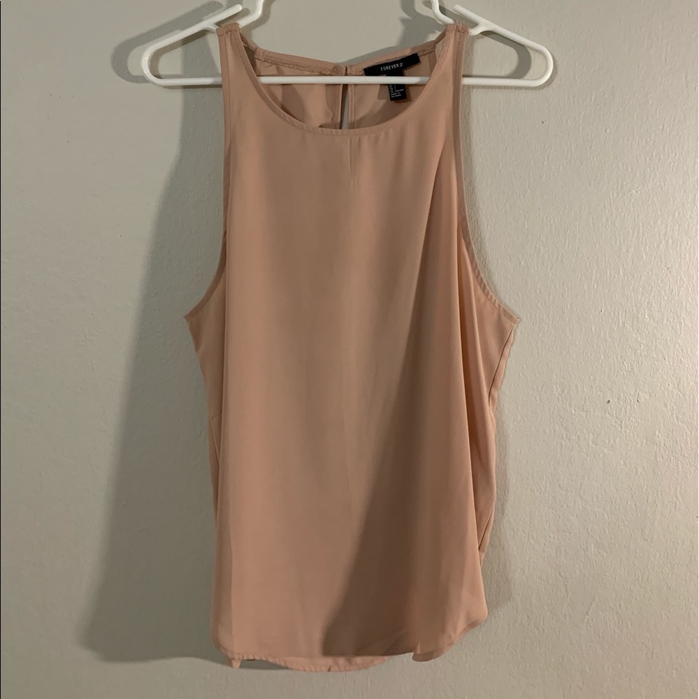 F21 Nude Tank Top Blouse